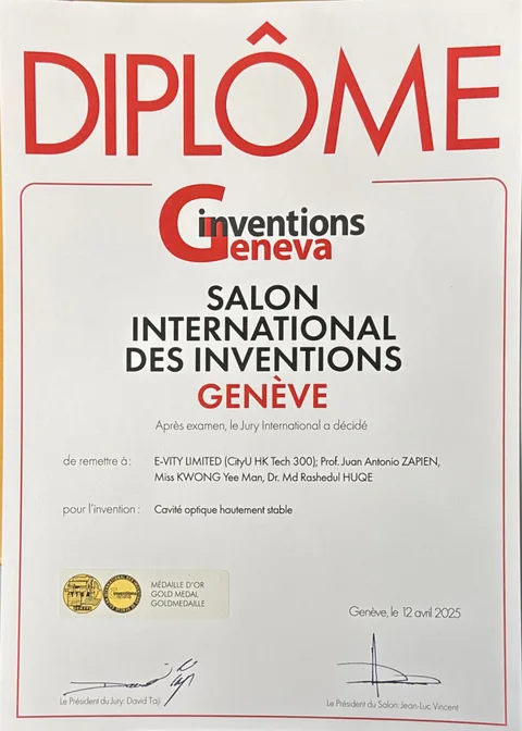 50th International Exhibition of Inventions Geneva — Gold Medal